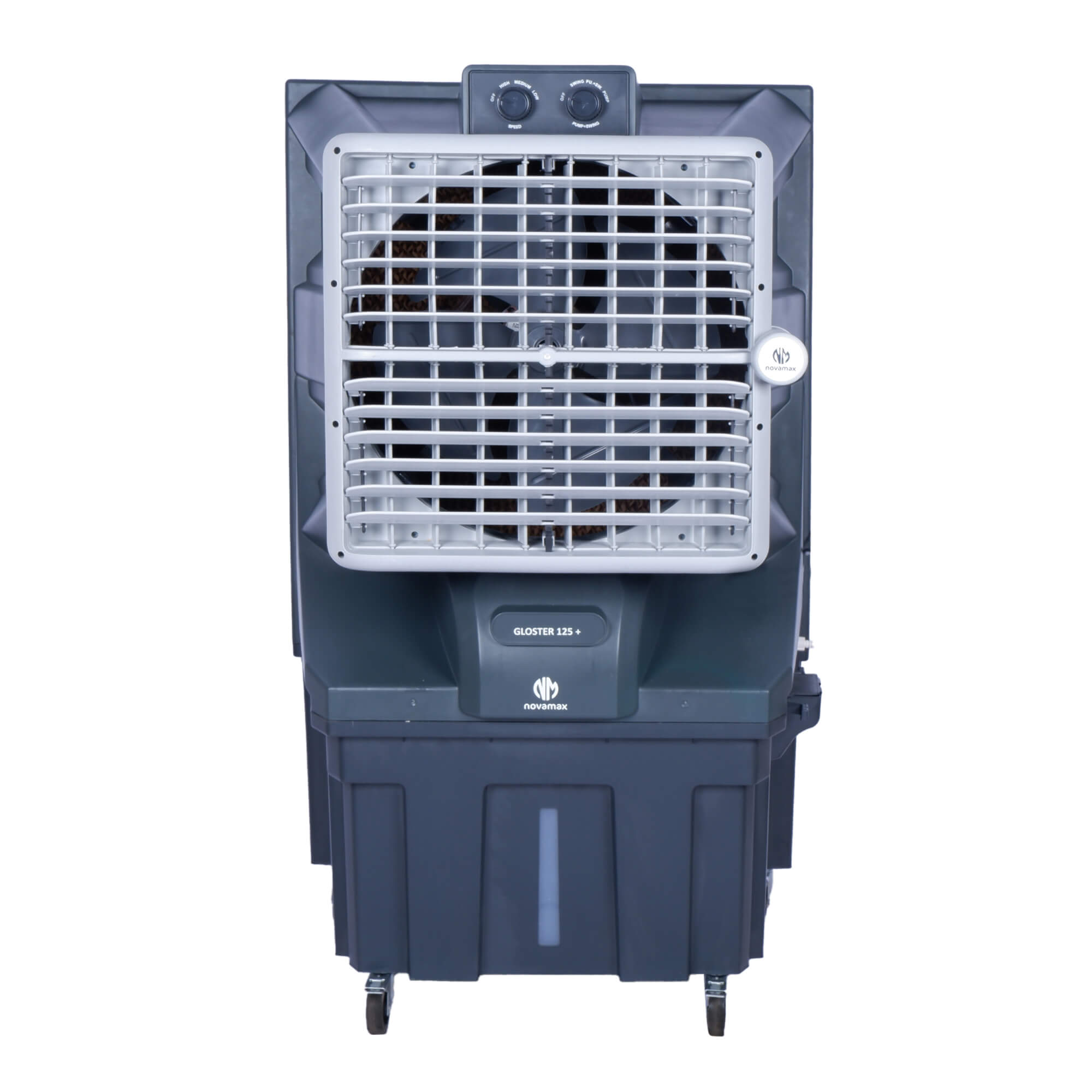 GLOSTER 125 Plus (Grey, Gloster 125 L Air Cooler With Powerful Air Throw, Honeycomb Cooling & Auto Swing Technology)